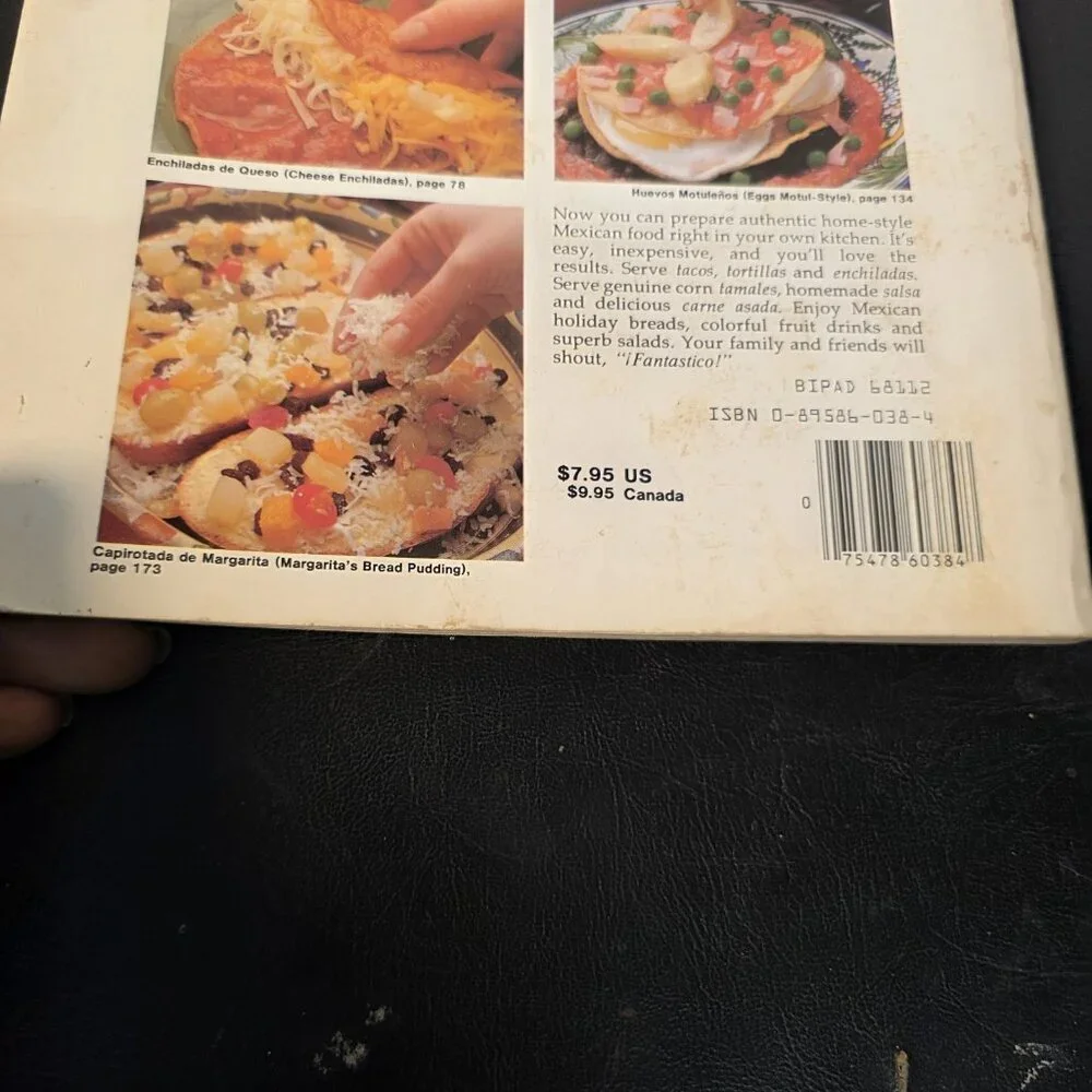 Mexican Cookery Cookbook By Barbara Hansen Paperback Vintage 1980's